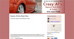 Desktop Screenshot of crazyalsgypsumautobody.com